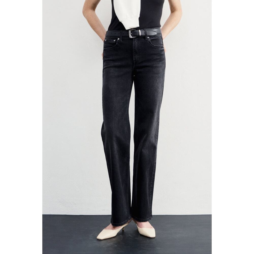 AYR The Secret Sauce Jeans Size 30 Date Night Straight Leg Black Denim